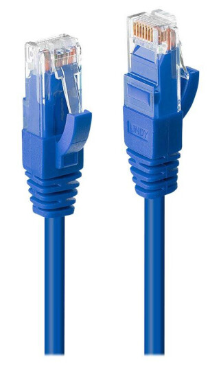 Lindy Premium 30 cm Cat6 Koblingskabel Blå
