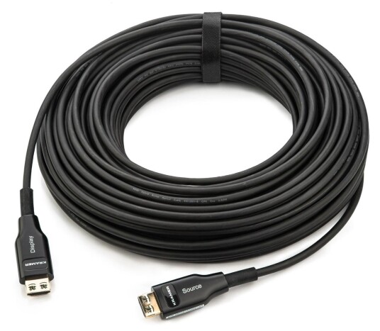 KRAMER CLS-AOCH/60F-197 - HDMI(M) to HDMI(M), Active Optical 4K Cable, Low Smoke & Hal. Free, 60,0m