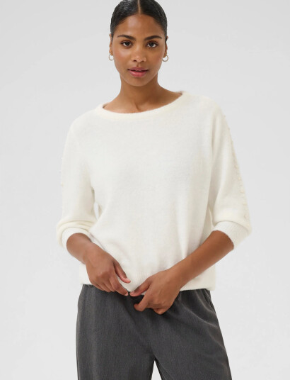 Kaffe Kabetty Pullover - White - XS Kaffe Kabetty Pullover - White - XS