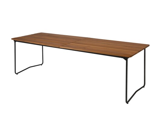Grythyttan Stålmöbler Bord B31 Teak/svart 230 x 92 cm Natur