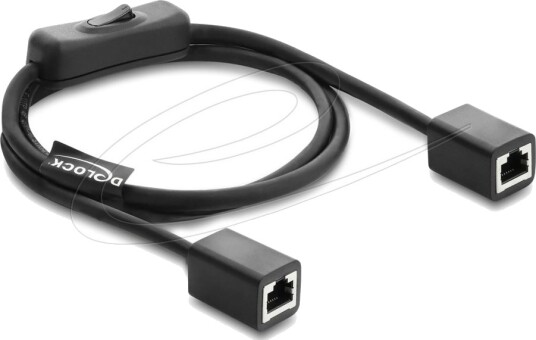 Delock Rj45 Cat.6 F/Utp Svart 1 M