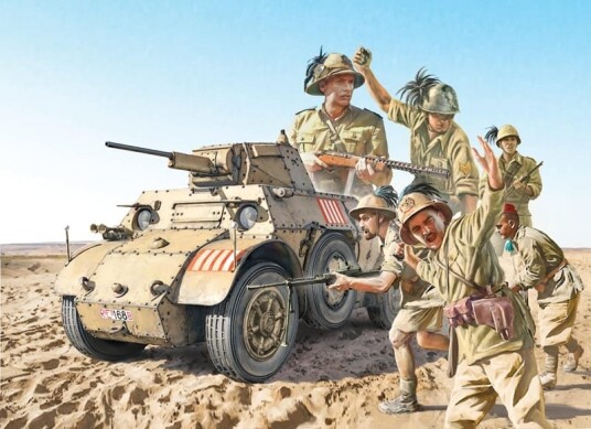 Italeri 1/35 AB 41 Autoblinda med Bersaglieri - Modellsats