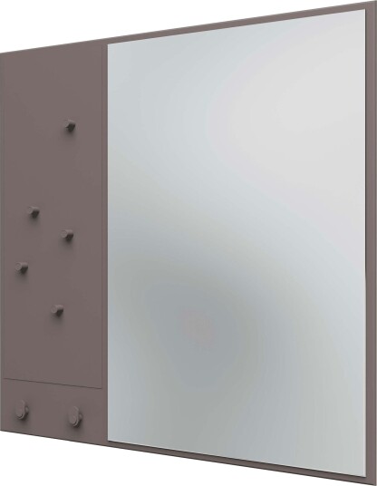 Memo Wall Mirror With Notice Board Coffee