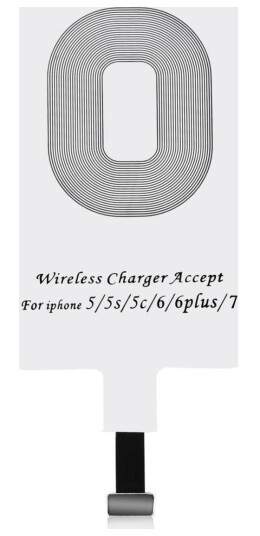 Choetech Choetech Qi Lightning Trådløs Ladeadapter Induksjonsinnsats Hvit (Wp-Ip-301Wh)