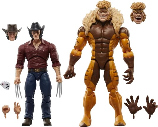 Hasbro Marvel Legends Wolverine vs Sabretooth Figurer