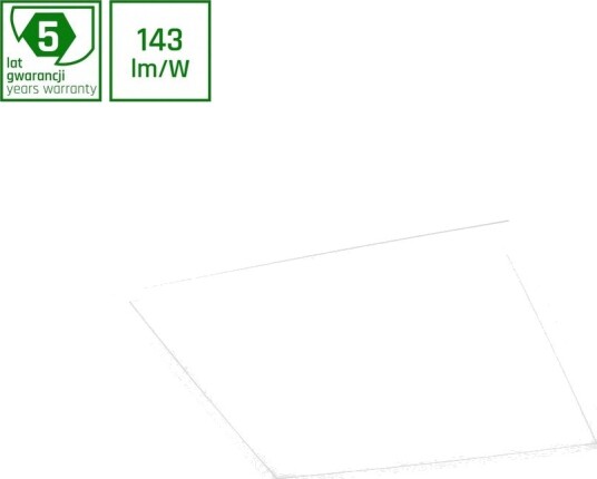 60x60 LED panel 30W   143lm/W 4000K hvit ramme 5 års garanti   Dimbar : Ikke dimbar Kulør : Nøytral