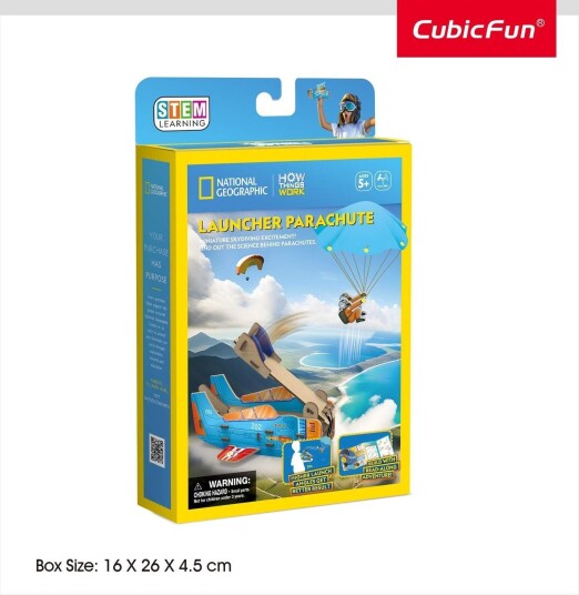 3D Puzzle Launcher Parachute National Geographic Design
