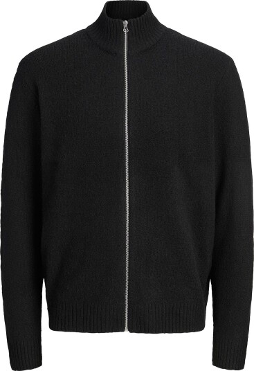 Jack & Jones - Kardigan Jjsoho Ollie Knit High Neck Zip Ca - Svart