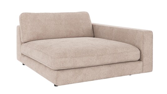 Rowico Home Duncan 1,5 seters sjeselong H Lys beige Greg 3 129 x 150 x 78 cm Beige