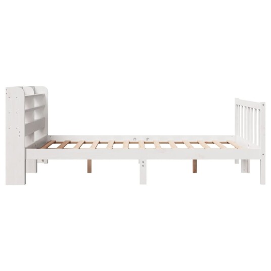 Sengeramme uten madrass hvit 160x200 cm heltre furu 3306585 Sengeramme uten madrass hvit 160x200 cm heltre furu 3306585