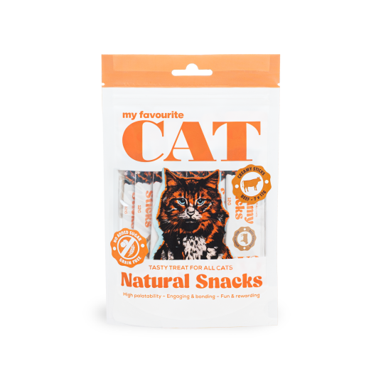 My Favourite Cat Biff Kattesnacks 7x12g - Creamy Sticks til Katt