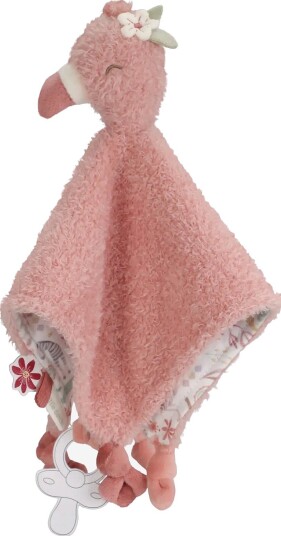 Little Dutch Little Dutch - Cuddle Cloth Flamingo - Safari Friends - PINK - One Size