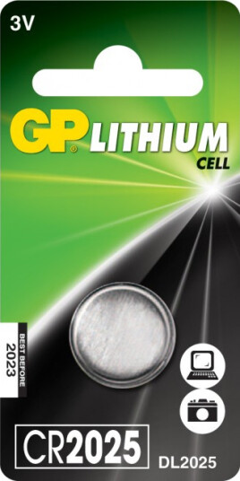 GP Batteri Knappcell - CR 2025 - 3V