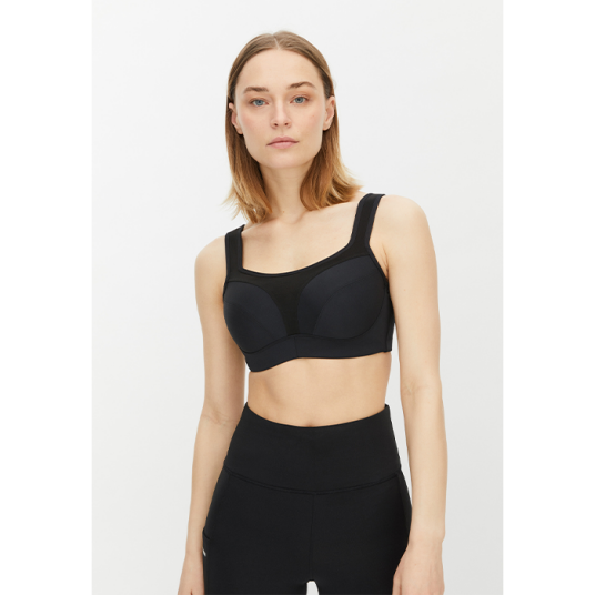 High Support Sportsbra, Black Svart 70C