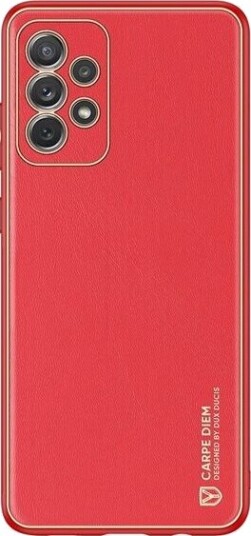 Dux Ducis Yolo Elegant Samsung Galaxy A72 4G Eco Leather Case Red