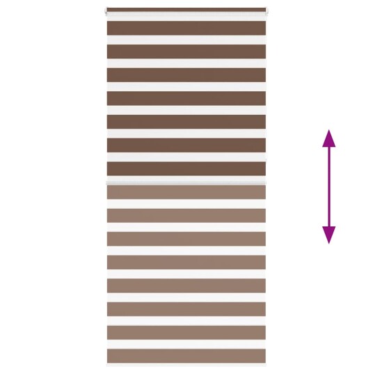 Sebragardin brun 115x230 cm stoff bredde 110,9 polyester