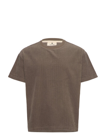 Anerkjendt Akvillads Corduroy S/S Tee - Brown - L