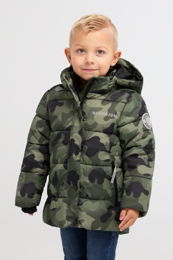 Nordbjørn Nevada Pufferjakke Camo Green 104