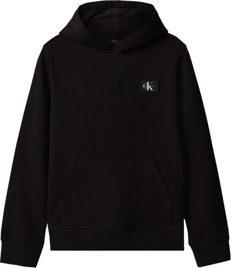 Calvin Klein Terry Ck Woven Label Hoodie Black 140 x 10