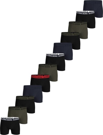 Björn Borg Cotton Stretch Boxer 12p Multipack 1 S Underklær