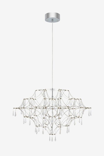 Markslöjd Lysekronelampe Efesos 80cm Sølv
