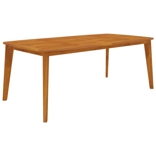 vidaXL Hagebord 200x100x75 cm heltre akasie