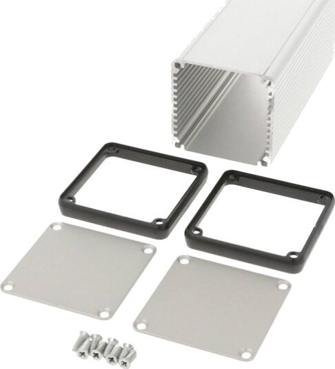 Hammond Electronics 1455CS1201 120 × 54 × 54 mm Aluminium Klar Kabinett