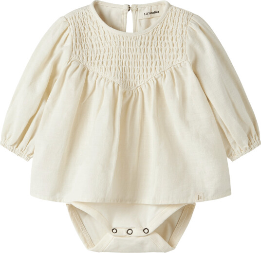 Lil"Atelier Nbfnella Ls Loose Body Shirt Lil Cream 80
