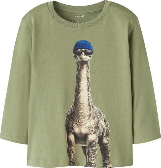 Name It Genser - NmmVoto - Mosstone/BIG Dino - Name It - 1½ år (86) - Genser Armygrønn Blå Grønn