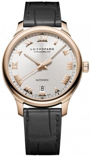 Chopard Herreklokke 161937 5001 L.U.C Sølvfarget/Lær Ø42 mm