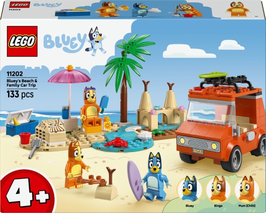 LEGO Bluey 11202 Bluey og familiens biltur til stranden LEGO Bluey 11202 Bluey og familiens biltur til stranden