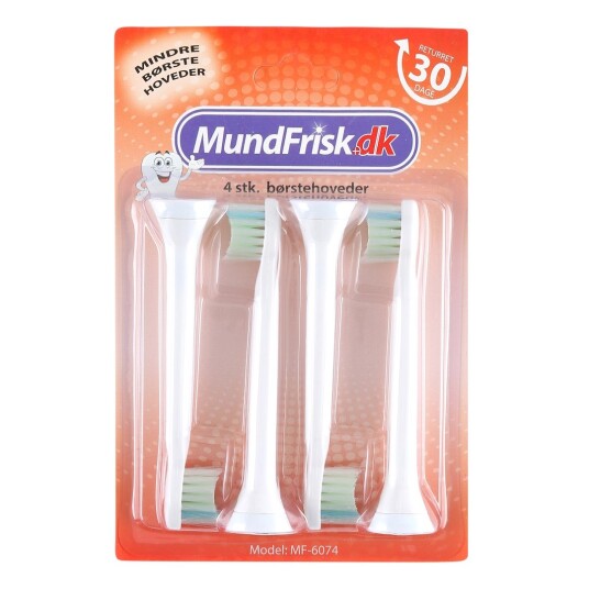 4 stk. Minibørstehoder for Philips Sonicare - DiamondClean-kompatibel 4 stk. Minibørstehoder for Philips Sonicare - DiamondClean-kompatibel