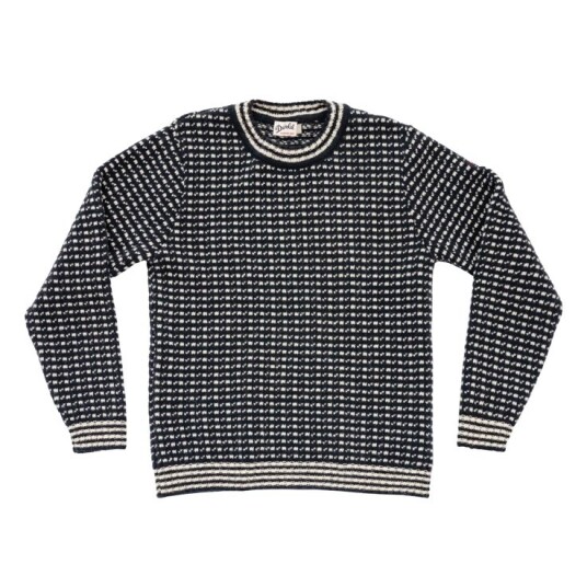 Devold Islender Refined Sweater Ink/offwhite XL