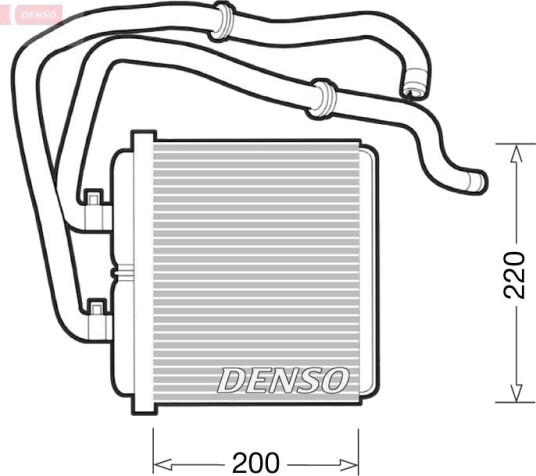 DENSO DRR12003 Varmeapparat register DENSO DRR12003 Varmeapparat register