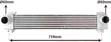 Intercooler VAN WEZEL 09014708