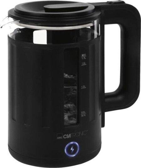 Clatronic Wk 3837 G 1,7 L 2200 W Svart Plast Vannivåindikator Trådløs Clatronic Wk 3837 G 1,7 L 2200 W Svart Plast Vannivåindikator Trådløs