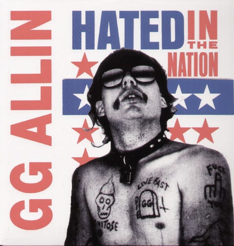 G.g. Allin  Hated In The Nation  LP/Vinyl