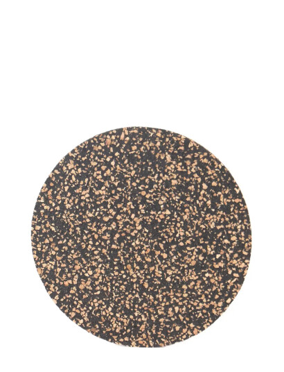 Liga Dash Rund Glasbrik, Sæt Med 4, Ø9 Cm - Brown - Ø 9 CM