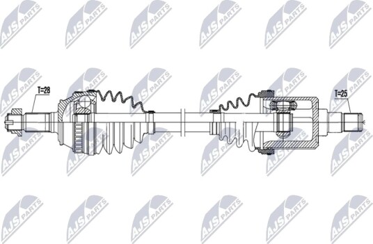 Nty Drivaksel NTY NPW LR 039