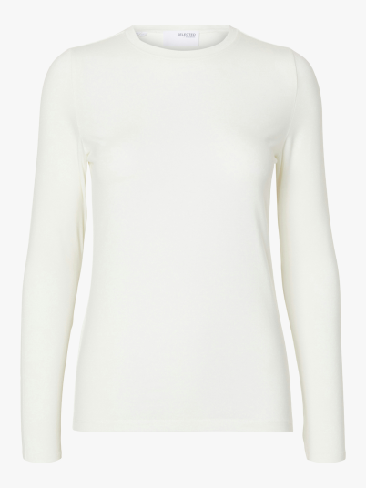 Selected Femme Manja Long Sleeve O Neck Hvit L