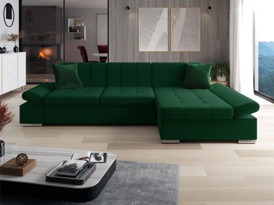 Djerra Sovesofa Med 3 Seters Divan Grønn