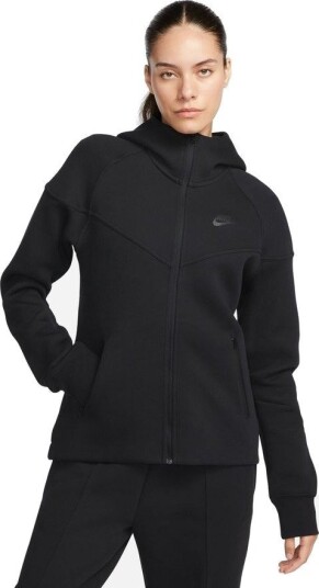 Nike Hettegenser Nsw Tech Fleece Windrunner   Svart Kvinner størrelse XX Large