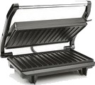 Tristar GR-2650 Sort Rustfritt stål Rektangulær Griddle 225 x 140 mm Hengslet Lokk Låsbart Kraft indikator Tristar GR-2650 Sort Rustfritt stål Rektangulær Griddle 225 x 140 mm Hengslet Lokk Låsbart Kraft indikator