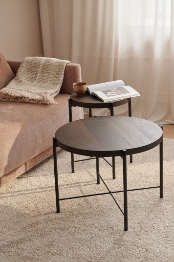 Ellos Home   Settbord Gilda Ø 40 cm/ Ø 60 cm   Brun