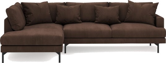 Menard 4 seters Venstrevendt Dyp L formet Sjeselongsofa i Manchester Brun Menard 4 seters Venstrevendt Dyp L formet Sjeselongsofa i Manchester Brun
