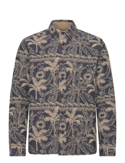 Mos Mosh Gallery Mmgdavid Garden Overshirt   Navy   S