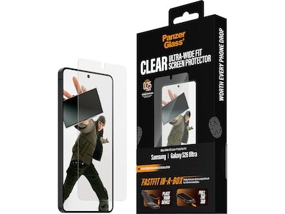 PanzerGlass Galaxy S26 Ultra skjermbeskytter Ultra-Wide Fit med FastFit