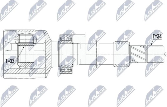 Nty Drivknute drivaksel NTY NPW RE 059