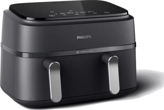Philips 3000 Series Dual Basket Airfryer 9L 2750W Svart Philips 3000 Series Dual Basket Airfryer 9L 2750W Svart