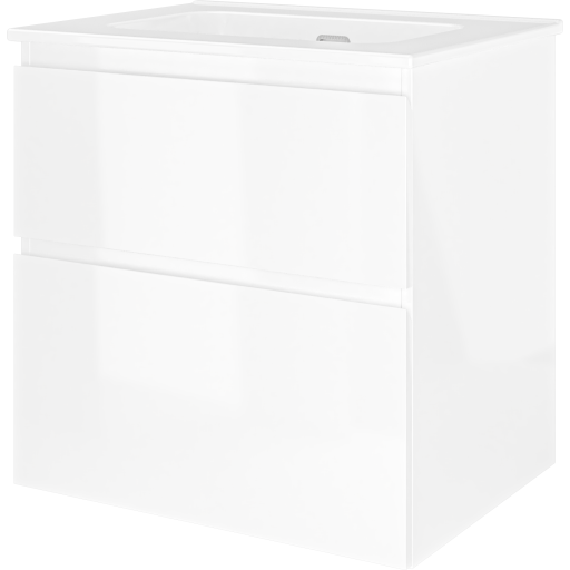 Sanibell Proline møbelpakke, uten armaturhull, 61x46 cm, hvit høyglans Sanibell Proline møbelpakke, uten armaturhull, 61x46 cm, hvit høyglans